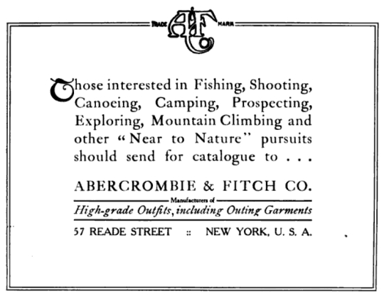 vintage abercrombie and fitch catalog